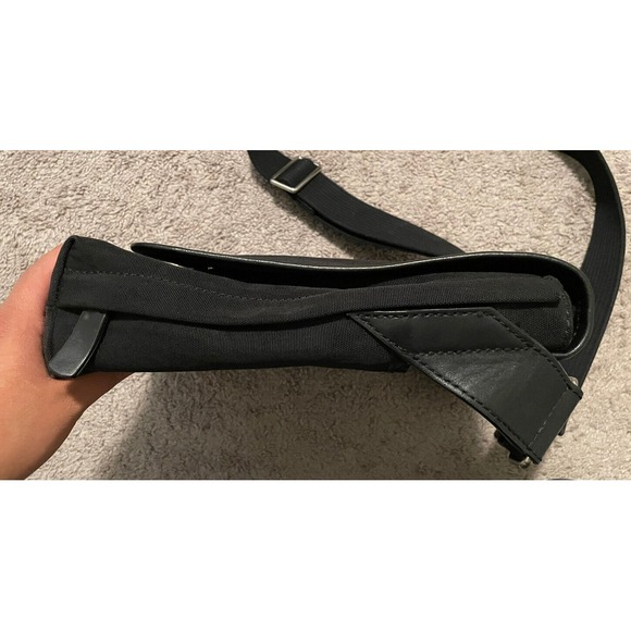 Skagen Eric Messenger‎ Bag Men's Black Nylon Leather Zippers - Picture 5 of 12